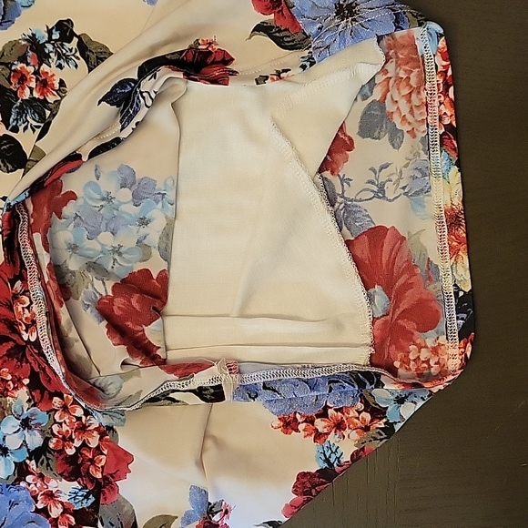 Sz M Fashion Nova Floral Bodycon Club Dress - Picture 5 of 6